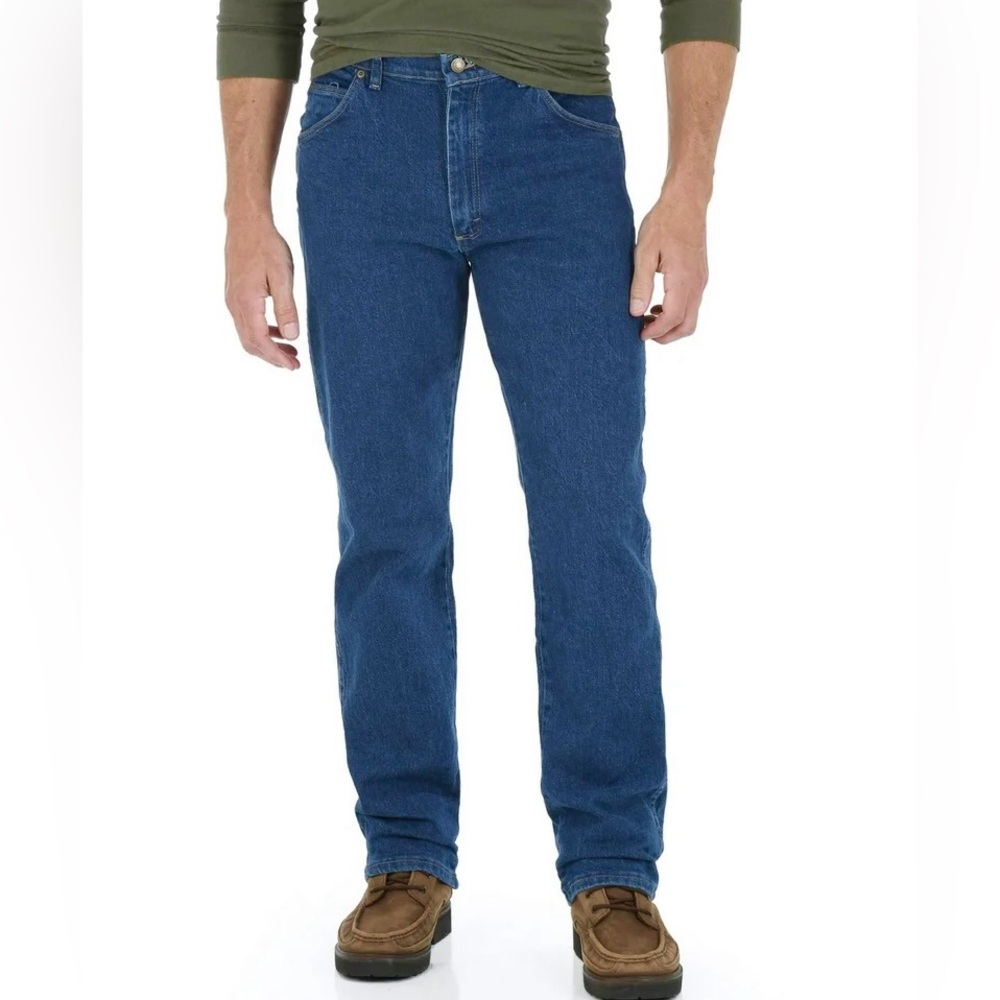 Wrangler Comfort Flex Waistband Regular Fit Blue Jean 34x29 NWT